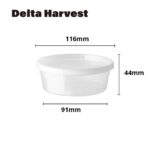 8OZ PP Injection deli container with lid - 60 Pcs