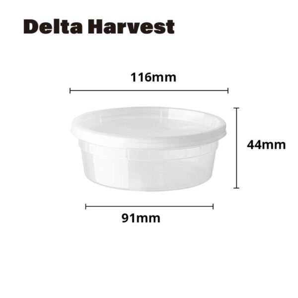 8OZ PP Injection deli container with lid - 60 Pcs