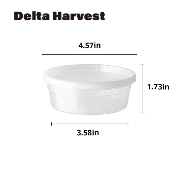8OZ PP Injection deli container with lid - 60 Pcs
