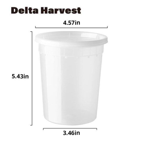 32OZ PP Soup deli container with lld