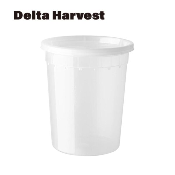 32OZ PP Soup deli container with lld