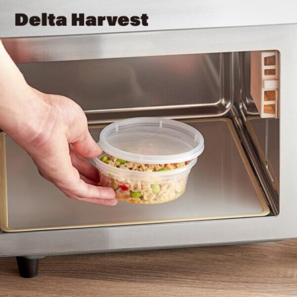 8OZ PP Injection deli container with lid - 60 Pcs