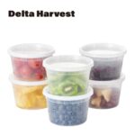 16OZ PP injection deli container with lid 60 Pcs